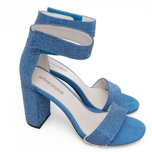 Jeffrey Campbell - Blue Sparkly Lindsay Heel